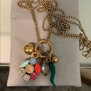 Loren hope double chain cluster necklace